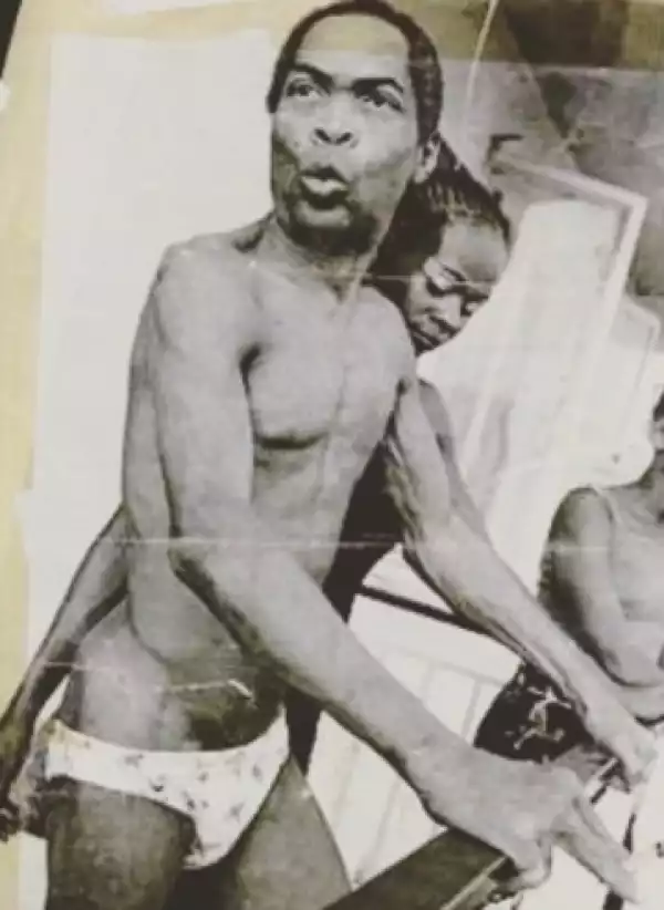 Check out this throwback photo of late afrobeat legend, Fela